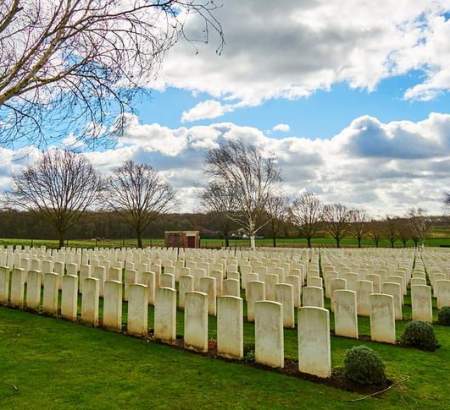 Cimetière militaire à Ypres